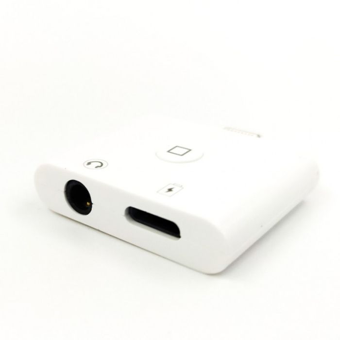 Многофункциональный Lightning переходник JBC-071 (Lightning to Lightning + 3,5mm jack)