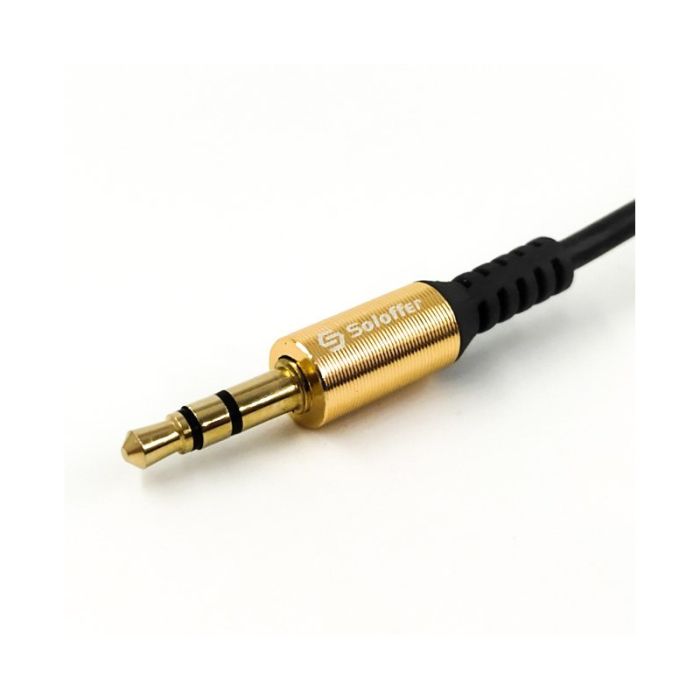 Угловой аудиокабель 3,5mm AUX SOLOFFER 3pin