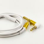 Угловой аудиокабель 3,5mm AUX Solofer с микрофоном