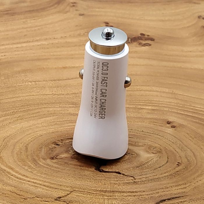 Автомобильное зарядное устройство + кабель Lightning QC3.0/2USB  Ldnio C511Q