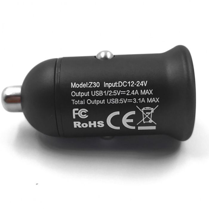 Автомобильное зарядноеустройство на 2USB 3,1А HOCO Z30