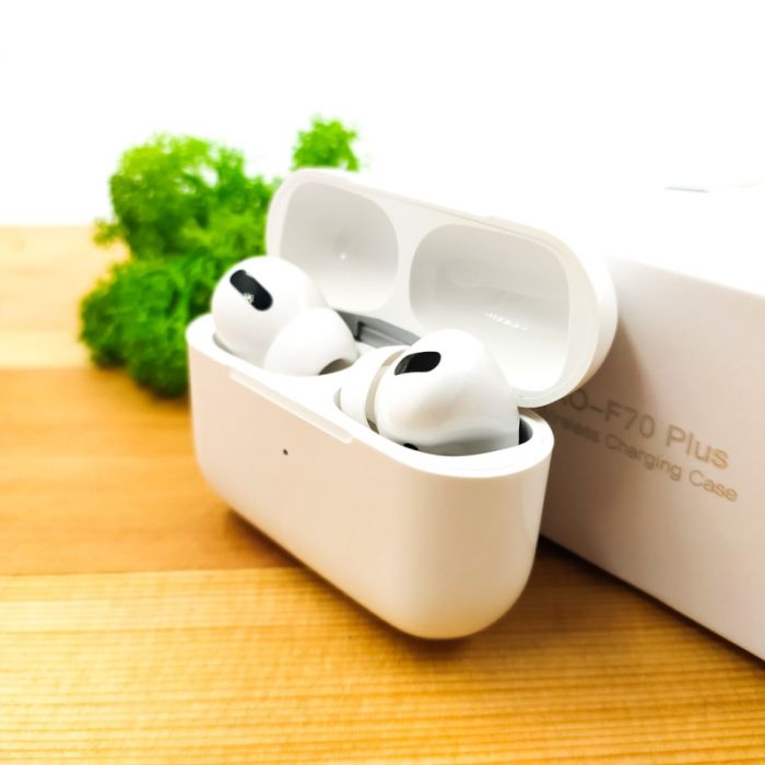 Беспроводные  наушники с беспроводной зарядкой(чехол в комплекте)  Apple AirPods Pro XO F70 Plus