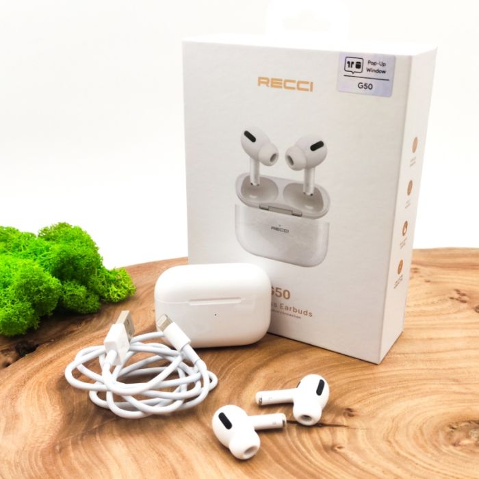 Беспроводные вакуумные наушники Apple AirPods Pro Recci  G50