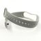 Силиконовый ремешок браслет для Mi Band 3 Gray