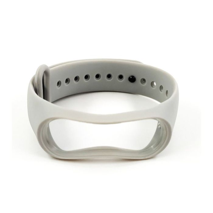 Силиконовый ремешок браслет для Mi Band 3 Gray