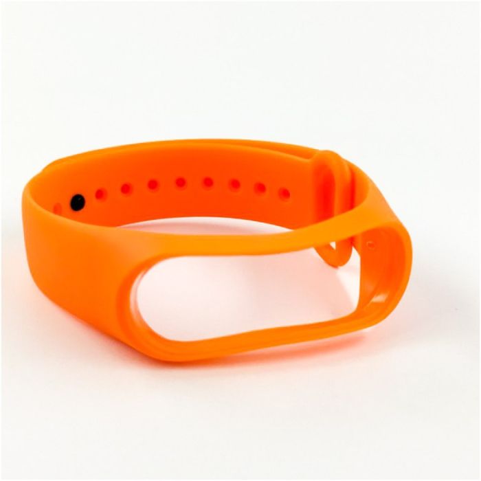 Силиконовый ремешок браслет для Mi Band 3 Orange