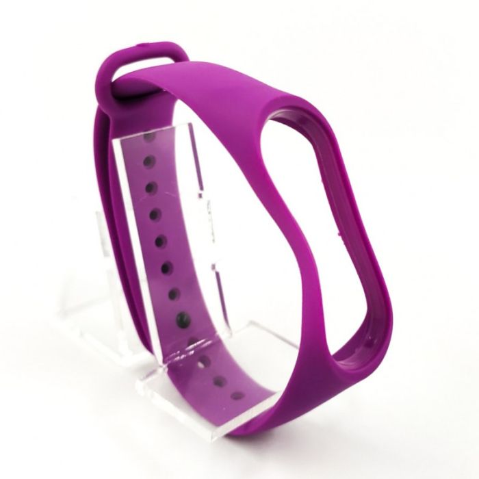 Силиконовый ремешок браслет для Mi Band 3/4 Purple