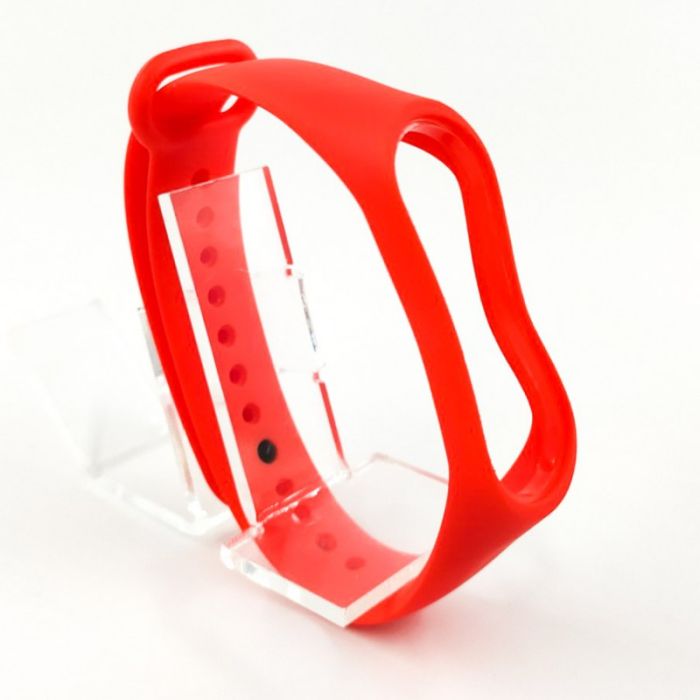 Силиконовый ремешок браслет для Mi Band 3/4 Red