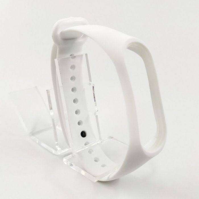 Силиконовый ремешок браслет для Mi Band 3 White