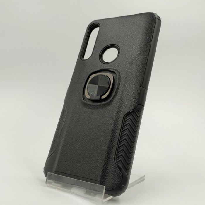 Противоударный чехол HONOR Premium с кольцом-держателем Huawei Psmart Z/Y9 2019 Black (Черный)