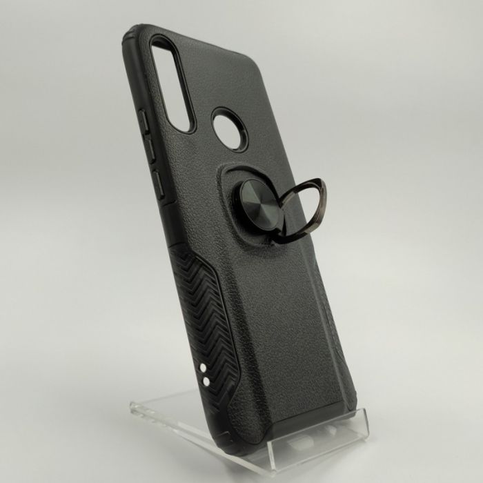 Противоударный чехол HONOR Premium с кольцом-держателем Huawei Psmart Z/Y9 2019 Black (Черный)