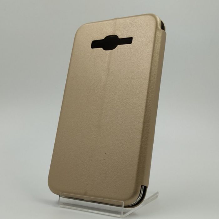 Кожаный противоударный чехол-книжка Nillkin Samsung Galaxy J7 Gold