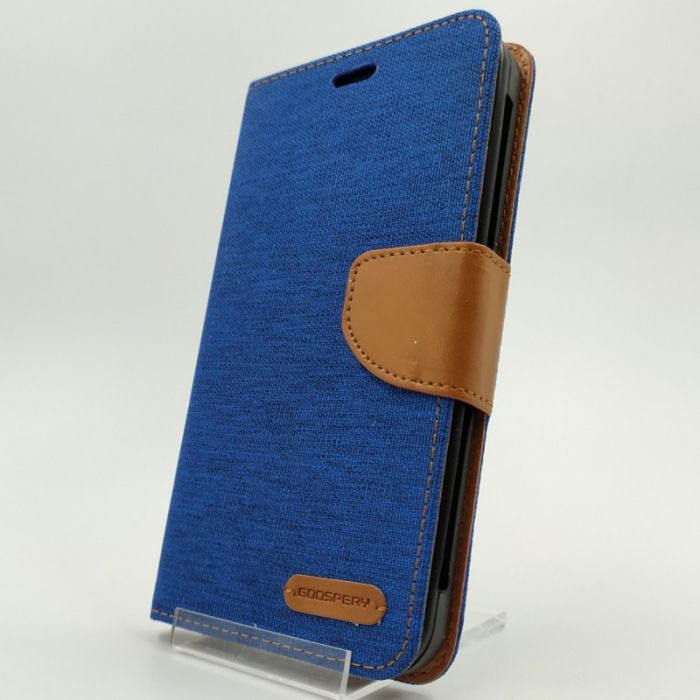 Универсальный чехол-книжка Goospery 5.5-6.0" Jeans (Синий)