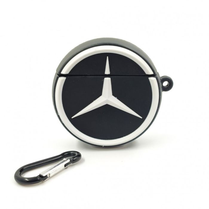 Ударопрочный силиконовый чехол для  AirPods Mercedes