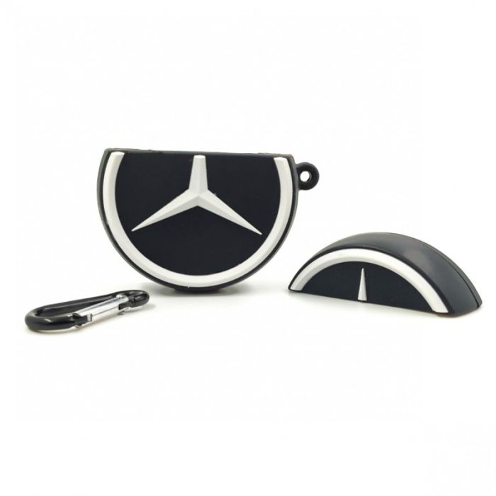Ударопрочный силиконовый чехол для  AirPods Mercedes