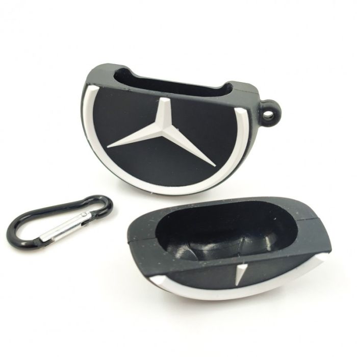 Ударопрочный силиконовый чехол для  AirPods Mercedes