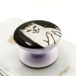 Держатель для телефона PopSocket Brave Cat glitter