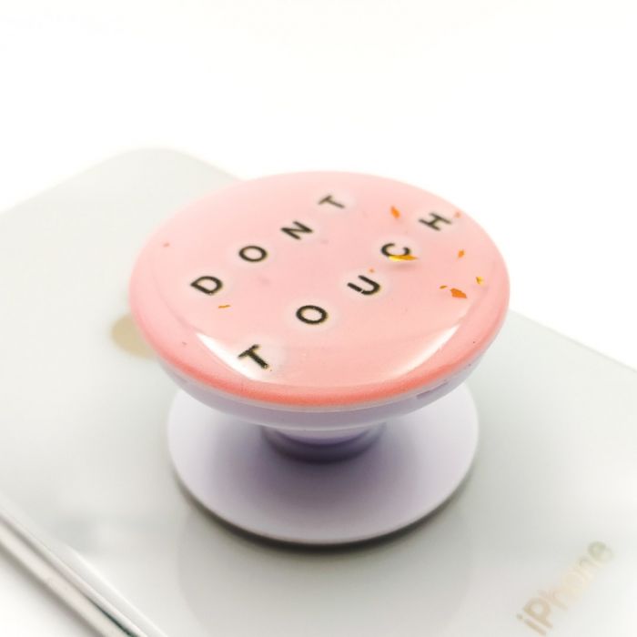 Держатель для телефона PopSocket Don`t Touch glitter