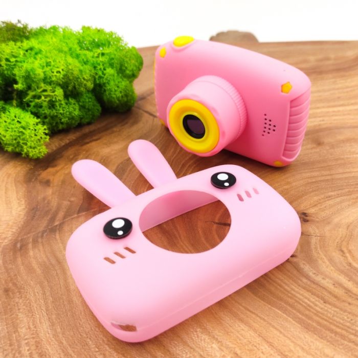 Детский цифровой фотоаппарат Rabbit ET 13 Pink