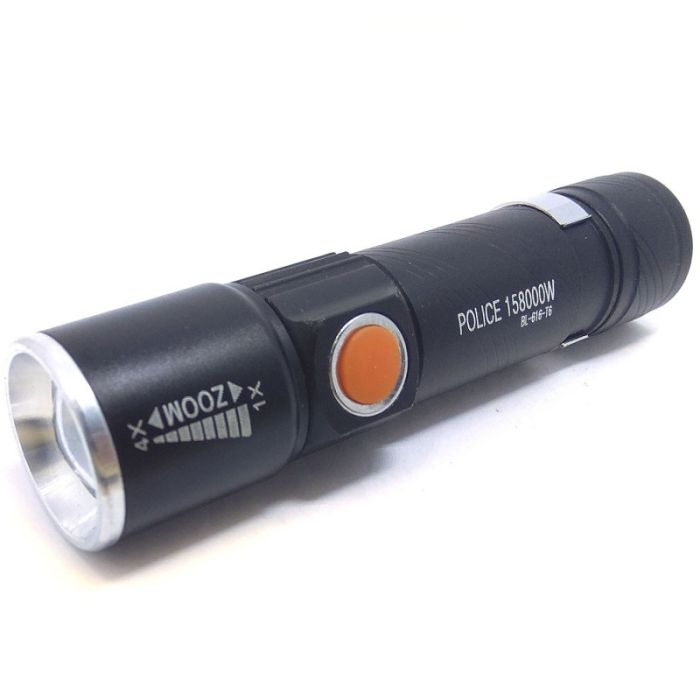 Фонарик Bailong Police BL-616-T6 158000W Zoom USB
