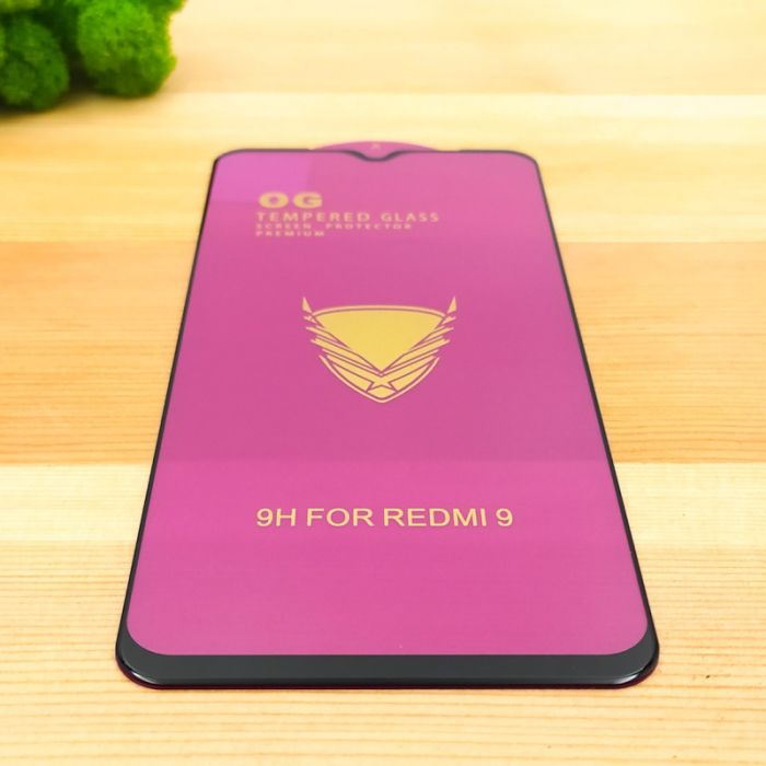 Full Glue Glass для Xiaomi Redmi9 Black