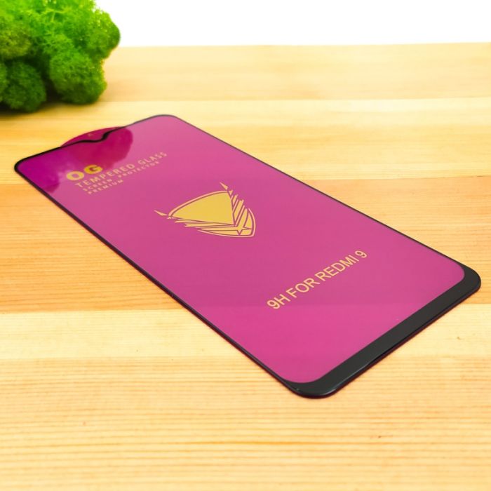 Full Glue Glass для Xiaomi Redmi9 Black