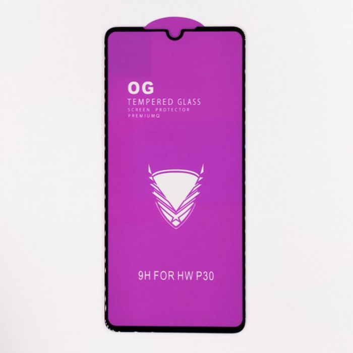 Full Glue Glass Huawei P30 Black