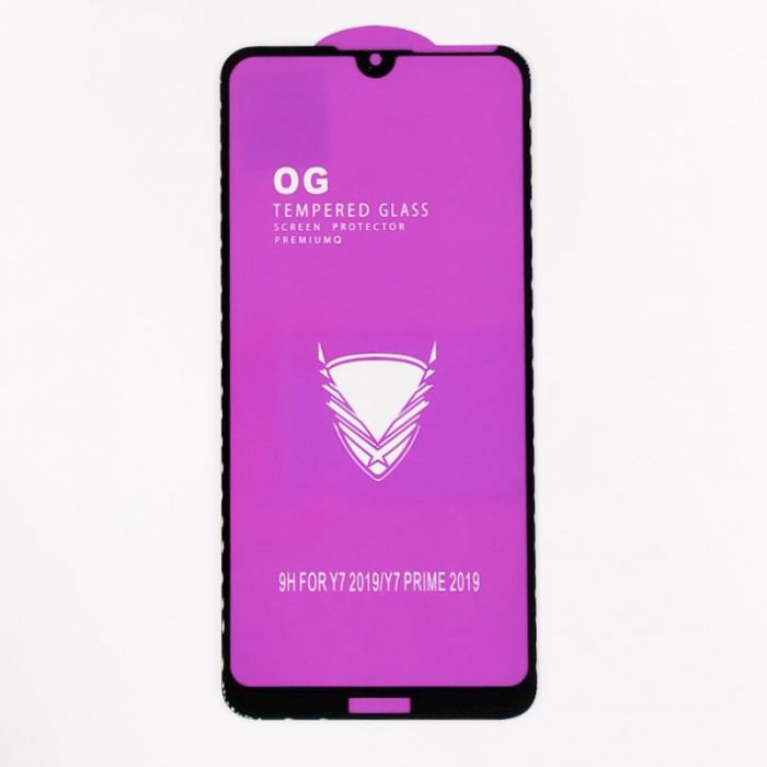 Full Glue Glass Huawei Y7 2019 Black