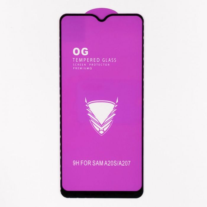 Full Glue Glass Samsung A20S Black