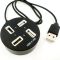 Хаб USB 2.0 Round P-1703 (4 порта) Black (Черный)