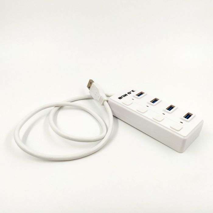 Компьютерный USB 3.0 хаб с выключателями 303