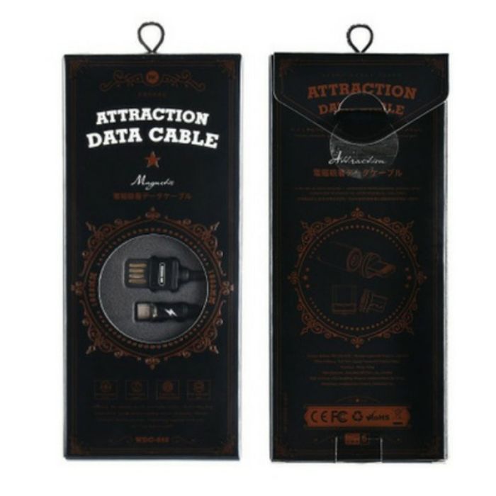 Кабель WK Design Magnetic 360* USB - V8 (micro USB) 1 м