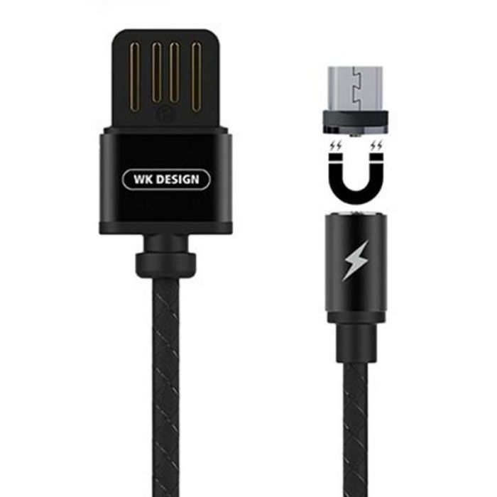 Кабель WK Design Magnetic 360* USB - V8 (micro USB) 1 м