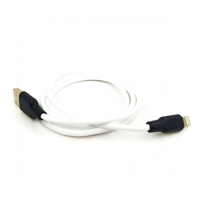 Сверхпрочный силиконовый USB кабель HOCO X21 Lightning White