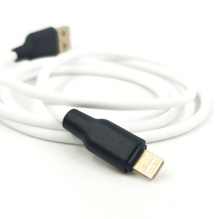 Сверхпрочный силиконовый USB кабель HOCO X21 Lightning White
