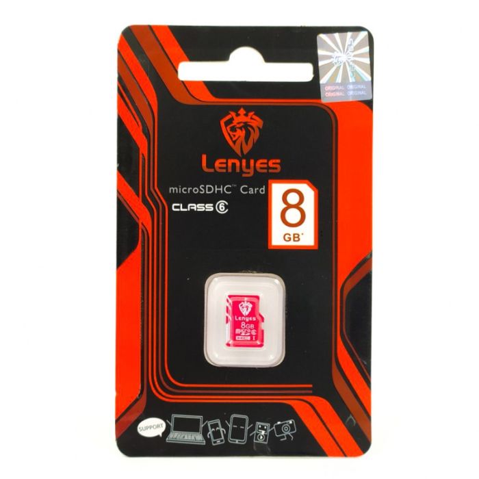 Карта памяти microSD Lenyes 8 Gb Class 6