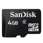 Карта памяти microSD SanDisk  4 Gb 4 Class