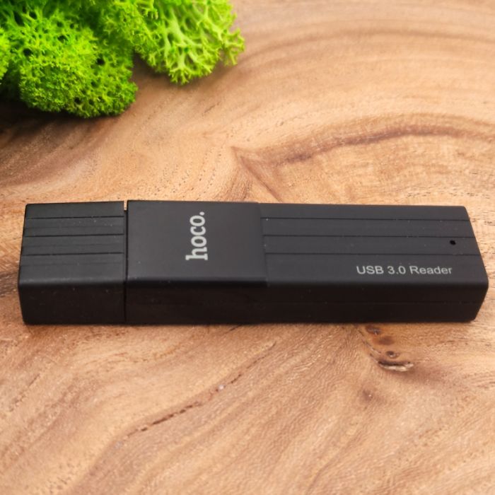 Картридер HOCO 3.0 SD+TF HB20 Black