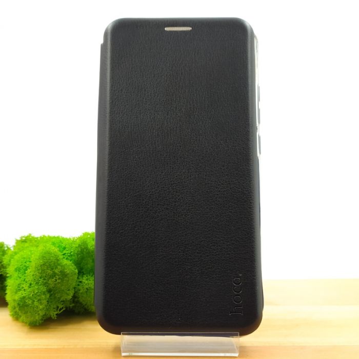 Кожаный противоударный чехол-книжка Hoco Xiaomi Redmi9a BLACK