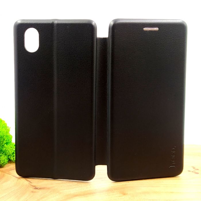 Кожаный противоударный чехол-книжка Nillkin для Samung A01 Core Black