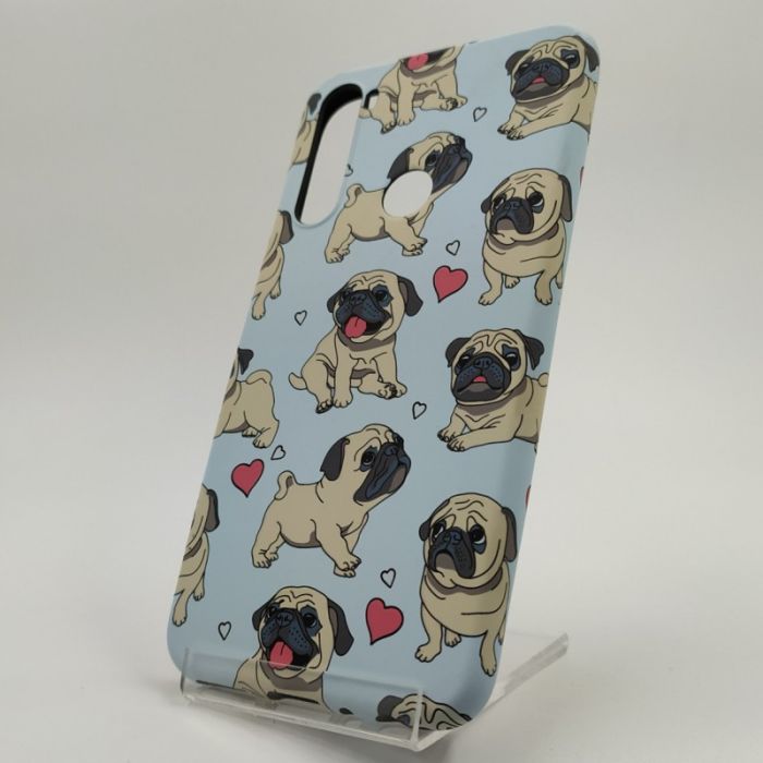 Люминесцентный светящийся чехол-накладка LUXO MOPS  Xiaomi Redmi Note8 L11 (blue)