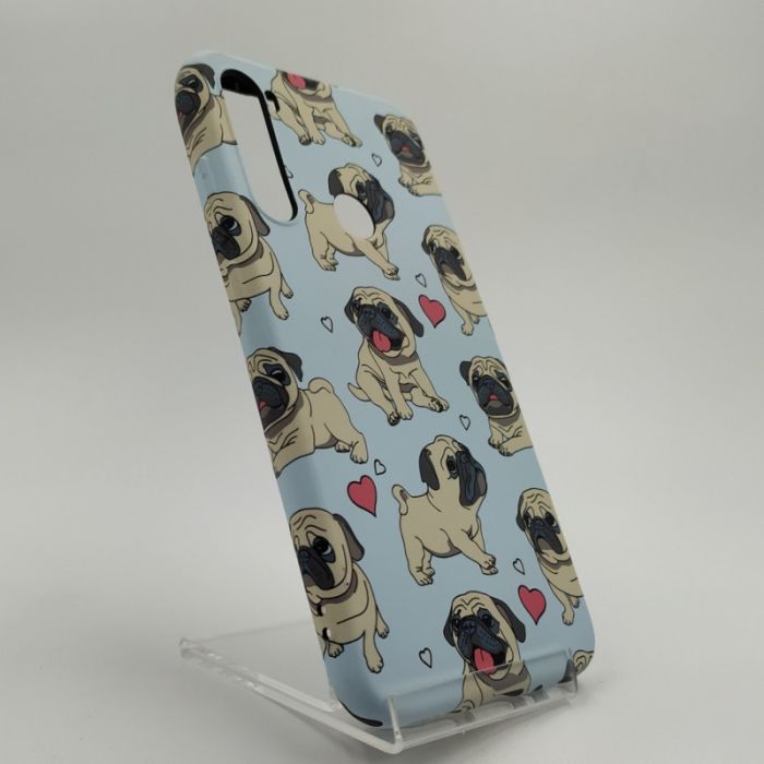 Люминесцентный светящийся чехол-накладка LUXO MOPS  Xiaomi Redmi Note8 L11 (blue)
