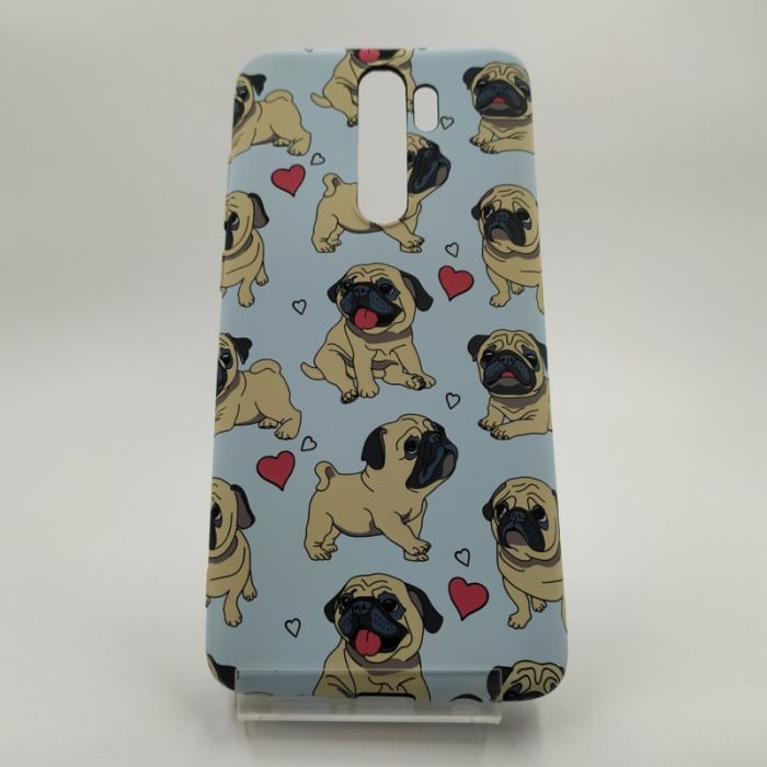 Люминесцентный чехол накладка LUXO MOPS Xiaomi Redmi Note8 pro L11 (blue)