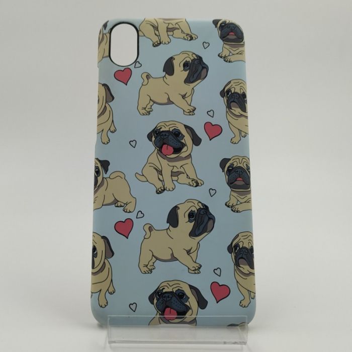 Люминесцентный чехол накладка LUXO MOPS Xiaomi Redmi7A L11 (blue)