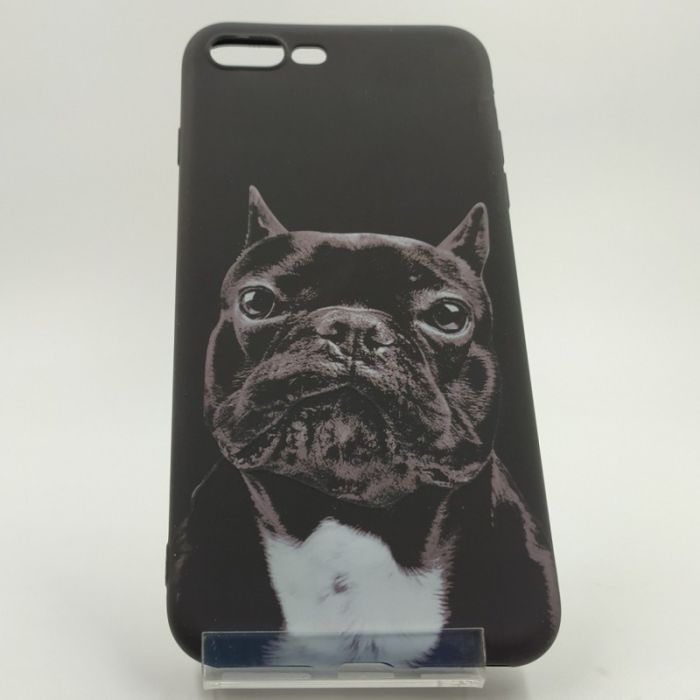 Люминесцентный чехол накладка LUXO Bulldog Iphone 7G+/8G+ Black