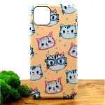 Люминесцентный чехол накладка LUXO Happy Cat Iphone 11 Pro Max