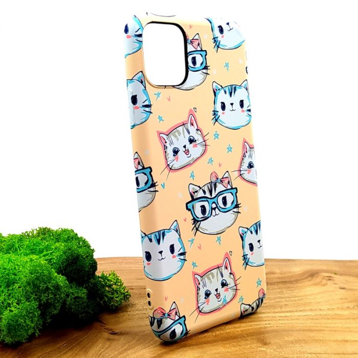 Люминесцентный чехол накладка LUXO Happy Cat Iphone 11 Pro Max