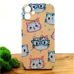 Люминесцентный чехол накладка LUXO Happy Cat Iphone 12 Mini