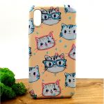 Люминесцентный чехол накладка LUXO Happy Cat Iphone XS