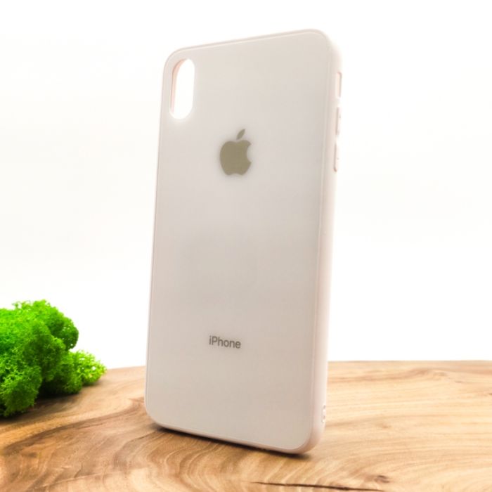 Матовый чехол накладка Носо Glass Case Matte для Apple iPhone XS Max White
